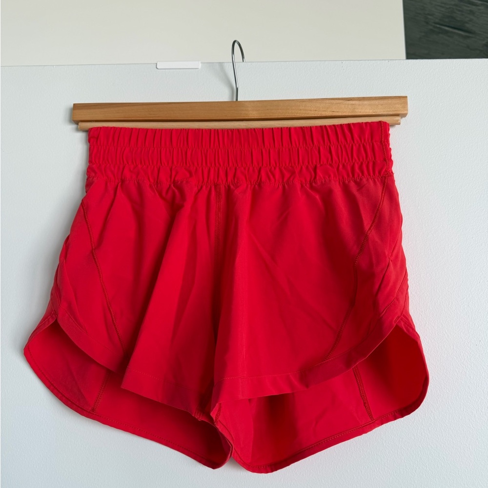 lululemon Tracker Shorts Red Carnation